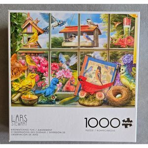Buffalo Games Birdwatching Fun 1000 pc Lars Stewart 2024 Complete Preowned